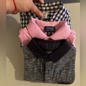 Toddler boy tops polo, button down.